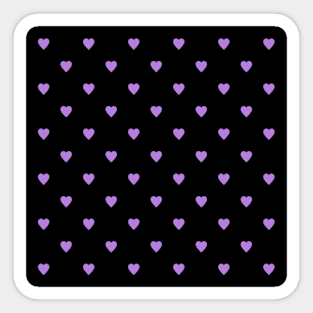 purple hearts Sticker